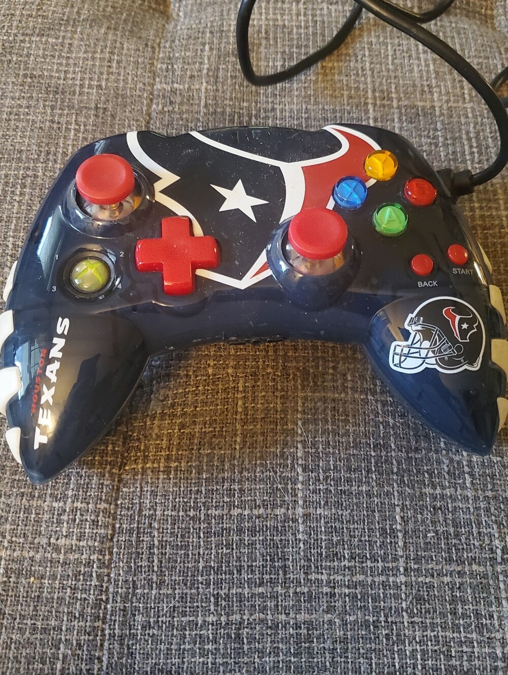 NFL Houston Texans Wired Game Controller - Navy & Red Xbox